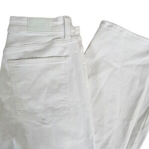 Pistola Monroe Crop Jeans Distressed High Rise Women 29 White Straight Leg